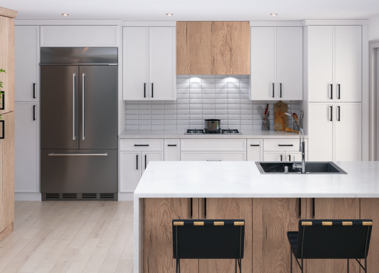 Mid Century White Shaker Quality Kitchens For Less