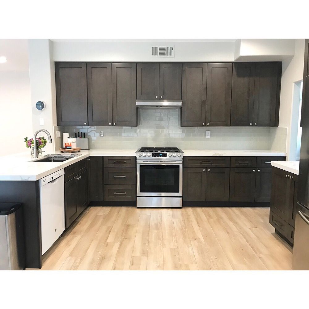 Gray Shaker Kitchen Gray Shaker Door Quality Kitchens For Less