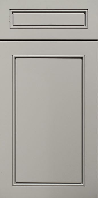 Gray Contemporary Raised Panel Door - Quality Kitchens For Less