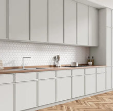 Mid Century White Shaker - Quality Kitchens For Less