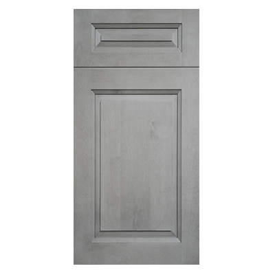Misty Gray Raised Panel- Wood Grain - Quality Kitchens For Less