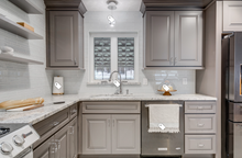 Misty Gray Raised Panel- Wood Grain - Quality Kitchens For Less