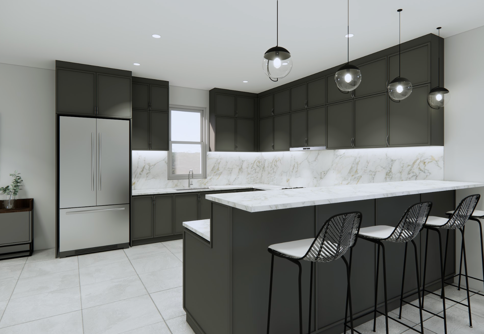 Bespoke Thin Gray Shaker Quality Kitchens For Less