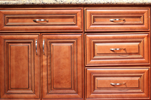 Mocha Glazed Braided Trim Door - Quality Kitchens For Less