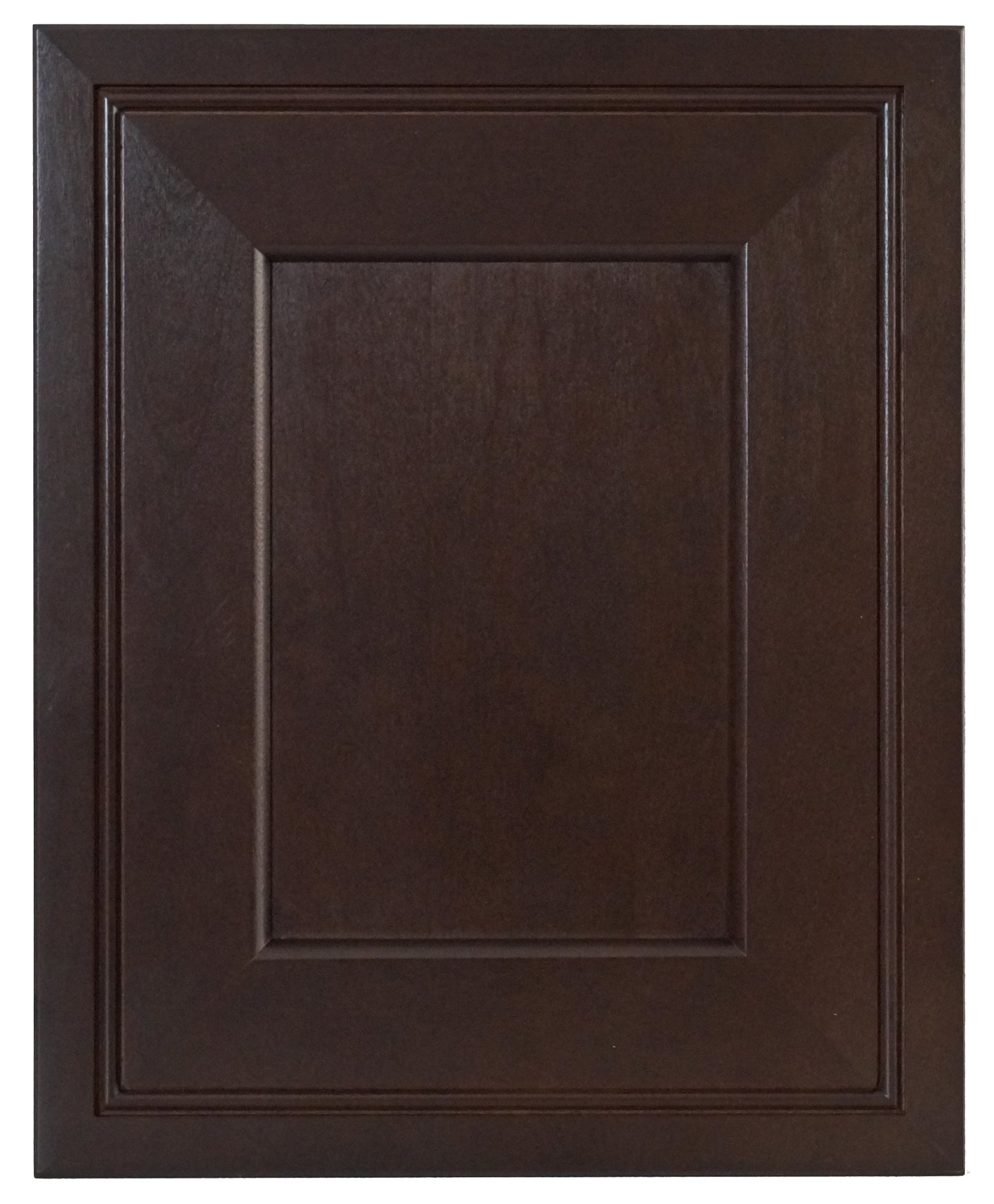 Espresso Contemporary Raised Panel Door - Quality Kitchens For Less