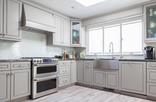 Gray Contemporary Raised Panel Door - Quality Kitchens For Less