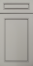 Gray Contemporary Raised Panel Door - Quality Kitchens For Less